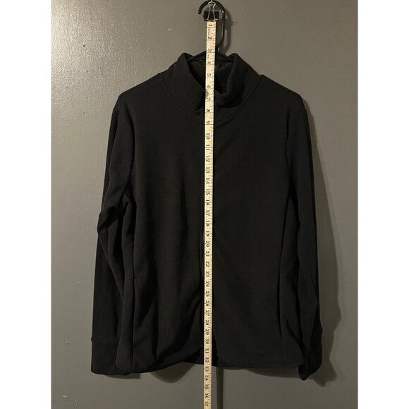 Old Navy Active Black Full-Zip Go-Warm Fleece Jacket L Womens - Picture 2 of 4